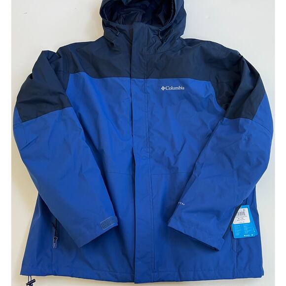 Columbia Hikebound II Insulated Interchange Jacket Men's Size XL Navy New - Picture 8 of 15